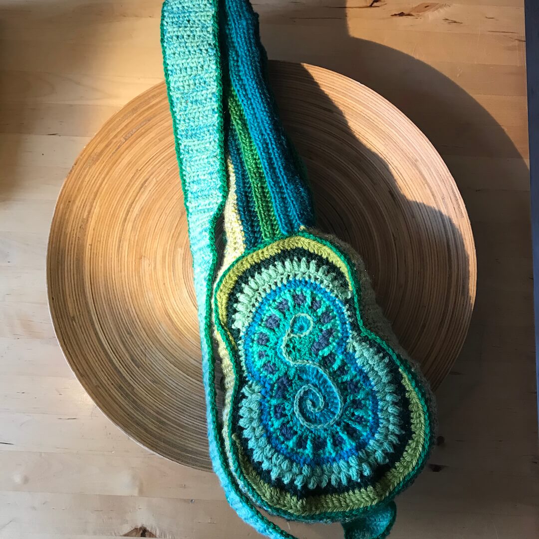 Ukulele case for a soprano in greens - Image 2