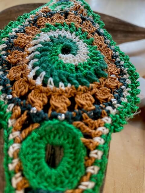Bracelet, freeform, 'Green-brown nature' - Image 3